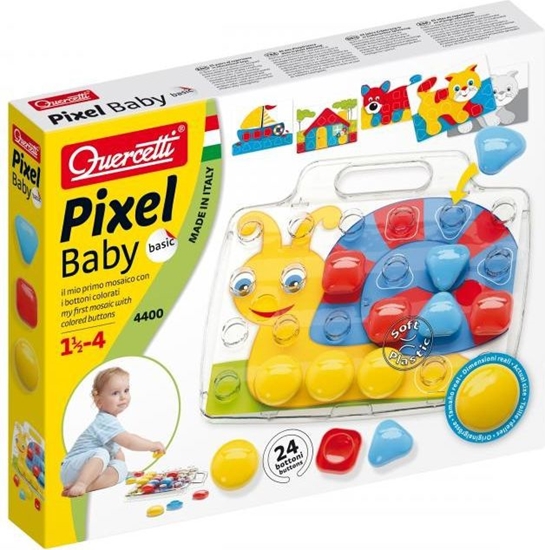 Изображение Quercetti Mozaika Pixel Baby Basic 24 elementów (591514)