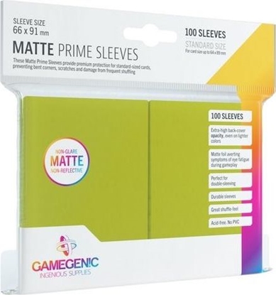 Attēls no Rebel Gamegenic: Matte Prime CCG Sleeves 66x91mm Lime