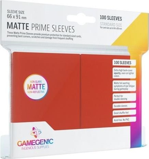 Picture of Rebel Gamegenic: Matte Prime CCG Sleeves 66x91mm Red