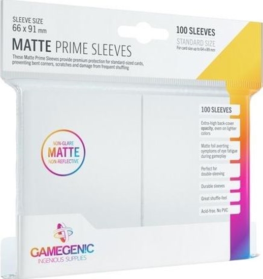 Picture of Rebel Gamegenic: Matte Prime CCG Sleeves 66x91mm White