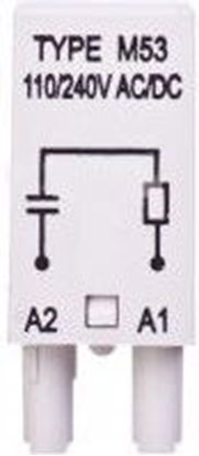 Изображение Relpol Moduł przepieciowy RC M53 110-240V AC (854849)