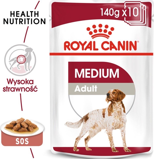 Picture of Royal Canin Karma ROYAL CANIN SHN Medium Adult w sosie 10X140G