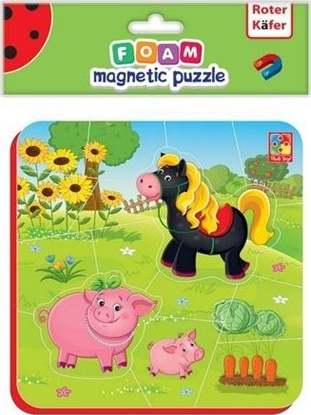 Picture of Roter Kafer Miękkie magnetyczne puzzle Koń i Świnki