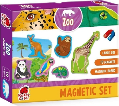 Изображение Roter Kafer Puzzle magnetyczne "ZOO" z tablicą RK2090-02