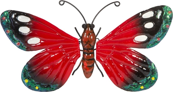 Изображение Saska Garden Motyl dekoracyjny 26cm czerwony