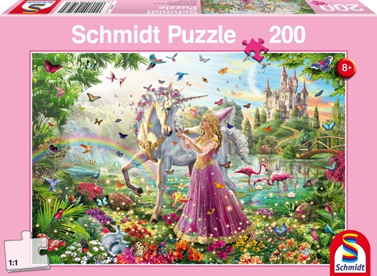 Picture of Schmidt Spiele Puzzle Beautiful fairy in the magic forest 200