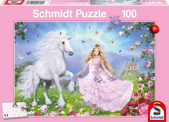 Изображение Schmidt Spiele Puzzle Księżniczka i jednorożec