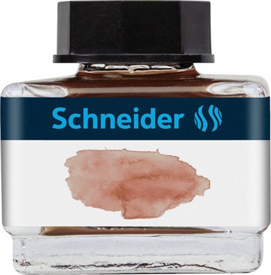 Изображение Schneider Atrament do piór SCHNEIDER, 15 ml, cognac / ciemnobrązowy