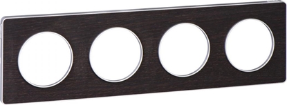 Picture of Schneider Electric Odace touch Ramka poczwórna aluminium wenge (S53P808P)