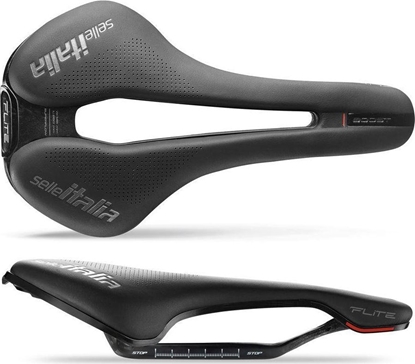 Изображение Selle Italia Siodło SELLE ITALIA FLITE BOOST SUPERFLOW KIT CARBONIO L (id match - L3) carbon +10mm 7x9, fibra-tek, czarne (NEW)