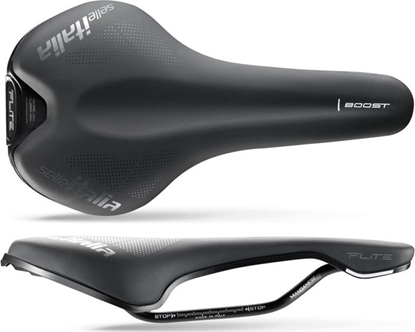 Изображение Selle Italia Siodło SELLE ITALIA FLITE BOOST TM S (id match - S1) Manganese Tube 7, soft-tek, czarne (NEW)