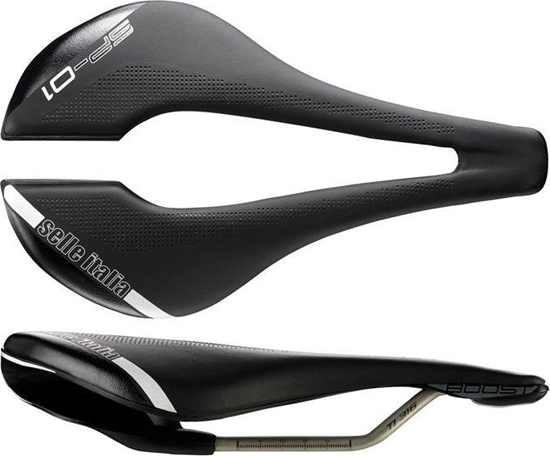 Изображение Selle Italia Siodło SELLE ITALIA SP-01 BOOST SUPERFLOW S (id match - S3) TI 316 Tube 7, fibra-tek, 210g czarne (NEW)