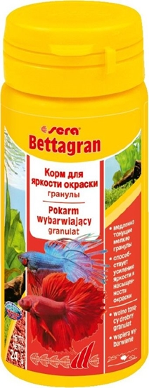 Изображение Sera Bettagran Nature 50ml, granulat - pokarm wybarwiający