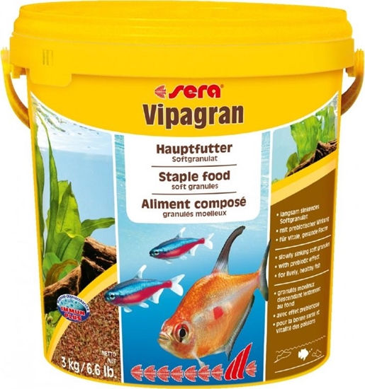 Picture of Sera Vipagran Nature 3kg/10L, granulat - pokarm podstawowy