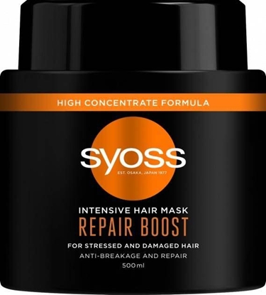 Изображение Syoss Syoss Intensive Hair Mask Repair Boost intensywnie regenerująca maska do włosów suchych i zniszczonych 500ml