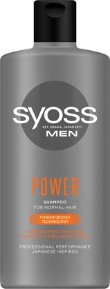 Изображение Syoss Syoss Men Power Szampon wzmacniający - włosy normalne 440ml