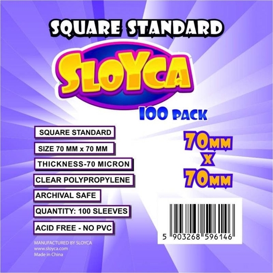 Изображение SLOYCA Koszulki Square Standard 70x70mm (100szt) SLOYCA