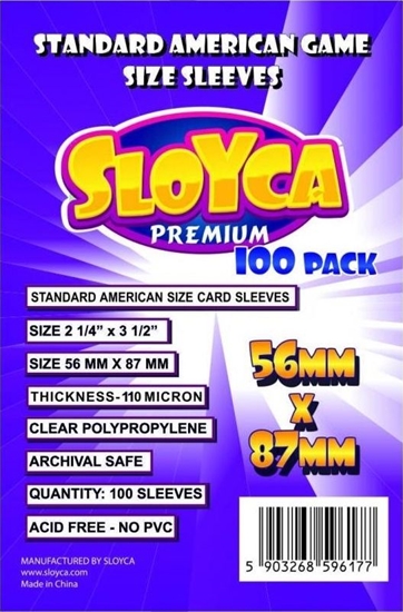 Изображение SLOYCA Koszulki Standard American Premium 56x87mm(100szt)