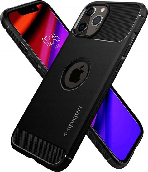 Picture of Spigen Spigen Etui do telefonu Rugged Armor do iPhone 12/ 12 Pro 6.1 Matte Black uniwersalny