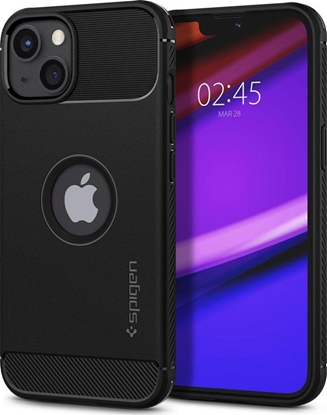 Attēls no Spigen Spigen Rugged Armor etui pokrowiec do iPhone 13 pancerna obudowa czarny matowy