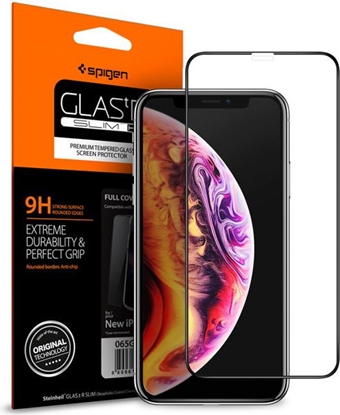 Attēls no Spigen Szkło hartowane Glass FC HD 1 Pack, black - iPhone 11 Pro Max/iPhone XS Max