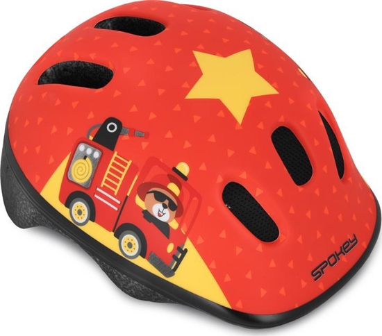 Изображение Spokey Kask rowerowy dziecięcy regulowany 941014 FUN 52-56 cm