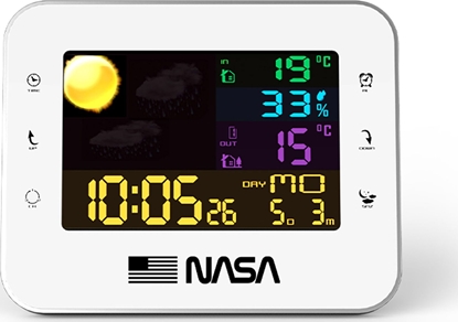 Attēls no Stacja pogodowa NASA NASA Stacja Pogody Pogodowa 6'' 7w1 Kolorowa WS500