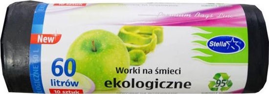 Изображение Stella Pack Worki na śmieci ekologiczne 60l 10 sztuk na rolce