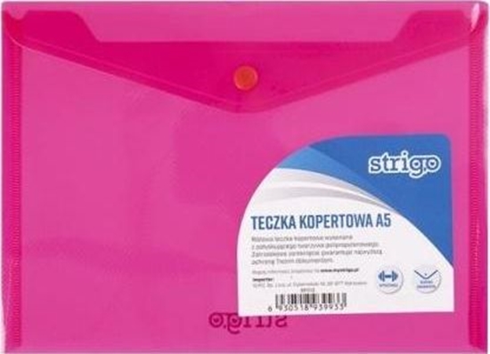 Изображение Strigo Teczka kopertowa A5 różowa STRIGO