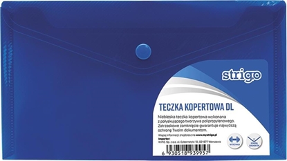 Изображение Strigo Teczka kopertowa PP DL pozioma niebieska SF014 STRIGO