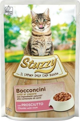 Изображение Stuzzy STUZZY KOT sasz.85g BOCCONCINI SZYNKA /24