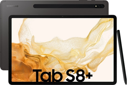 Изображение Samsung Galaxy Tab S8+ SM-X806 5G LTE-TDD & LTE-FDD 128 GB 31.5 cm (12.4") Qualcomm Snapdragon 8 GB Wi-Fi 6E (802.11ax) Graphite