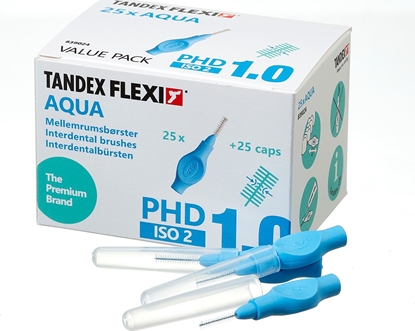 Изображение Tandex Tandex (25 szt.) szczoteczek Flexi Extra Fine Aqua (niebieski))