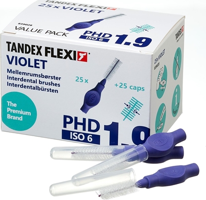 Изображение Tandex Tandex (25 szt.) szczoteczek Medium Violet (fioletowy gruby)