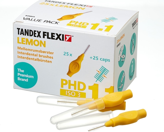 Picture of Tandex Tandex (25 szt.)szczoteczek Flexi Fine Lemon (żółty)