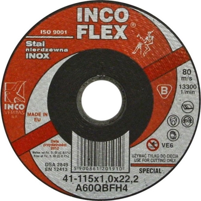 Picture of Techniflex TARCZA PŁASKA INOX T1A 115*1.0*22