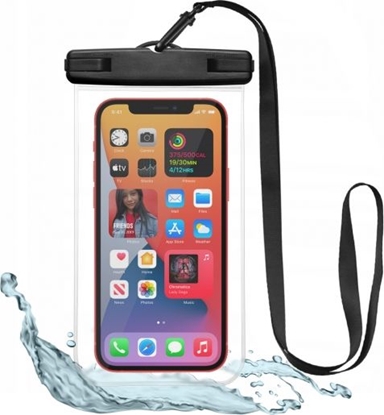 Attēls no Tech-Protect Universal Waterproof Case Black/Clear