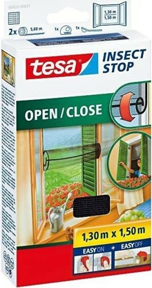 Изображение Tesa TESA MOSKITIERA OKIENNA ZWIJANA CZARNA 1,3M X 1,5M TS55033-00021-00 TESA