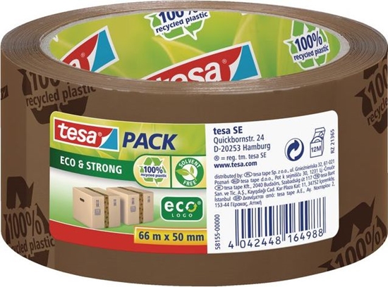 Изображение Tesa TESA Taśma pakowa ECO & STRONG 50mm x 66m brązowy