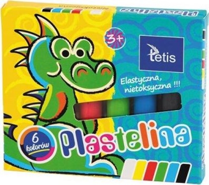 Изображение Tetis Plastelina 6 kolorów 15g