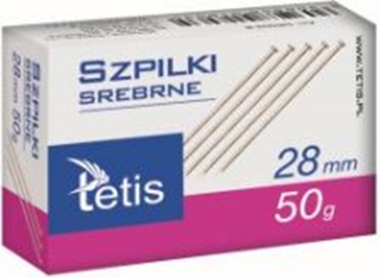 Изображение Tetis Szpilki srebrne 28mm