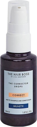 Изображение The Hair Boss THE HAIR BOSS_By Lisa Shepherd The Corrector Drops kropelki korygujące kolor do włosów ciemnych Brunette 50ml