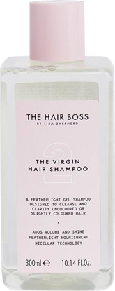 Attēls no The Hair Boss THE HAIR BOSS_By Lisa Shepherd The Virgin Hair Shampoo micelarny szampon do włosów deliktanych 300ml