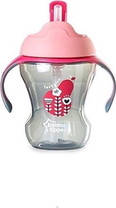 Picture of Tommee Tippee Kubek ze słomką Girl 230ml różowy (TT0321)