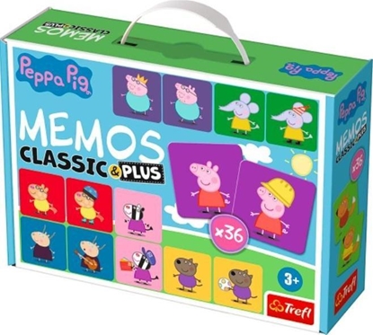 Изображение Trefl Gra edukacyjna dla dzieci Memos Classic & plus Świnka Peppa 02270