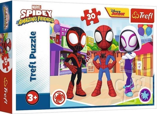 Изображение Trefl Puzzle 30 Przygody Spidey'a i przyjaciół TREFL