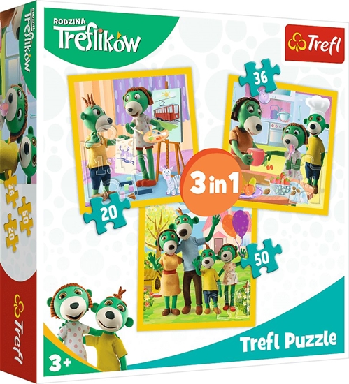 Picture of Trefl Puzzle 3w1 Razem jest wesoło (34850)