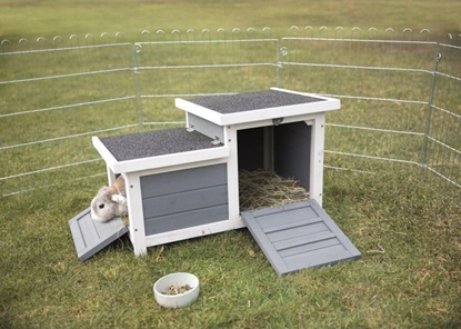 Picture of Trixie Drewniany duży domek królika kawii świnki Trixie uniwersalny