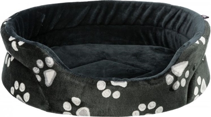 Изображение Trixie Jimmy, legowisko, dla psa/kota, owalne, czarne, 75x65 cm