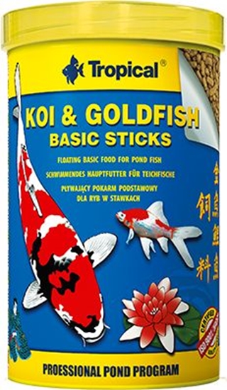 Изображение Tropical Pokarm dla rybek Koi&Goldifsh Basic Sticks 11L/900g (40377)